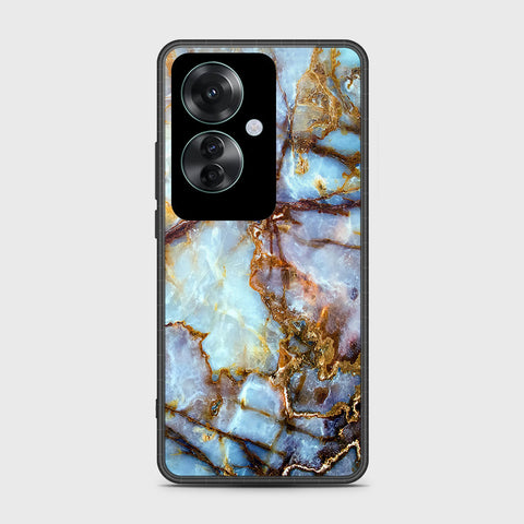 Oppo Reno 11F 5G Cover- Colorful Marble Series - HQ Ultra Shine Premium Infinity Glass Soft Silicon Borders Case