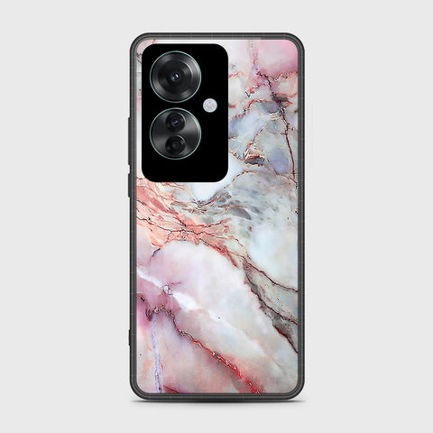 Oppo Reno 11F 5G Cover- Colorful Marble Series - HQ Ultra Shine Premium Infinity Glass Soft Silicon Borders Case