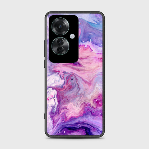 Oppo Reno 11F 5G Cover- Colorful Marble Series - HQ Ultra Shine Premium Infinity Glass Soft Silicon Borders Case