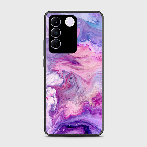Vivo V27e Cover- Colorful Marble Series - HQ Premium Shine Durable Shatterproof Case