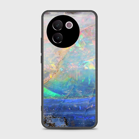 Vivo V30e Cover- Colorful Marble Series - HQ Ultra Shine Premium Infinity Glass Soft Silicon Borders Case