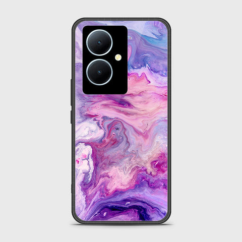 Vivo Y78 Cover - Colorful Marble Series - HQ Ultra Shine Premium Infinity Glass Soft Silicon Borders Case