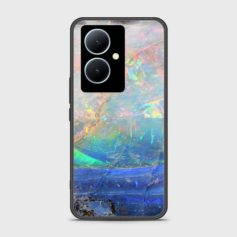 Vivo Y78 Cover - Colorful Marble Series - HQ Ultra Shine Premium Infinity Glass Soft Silicon Borders Case