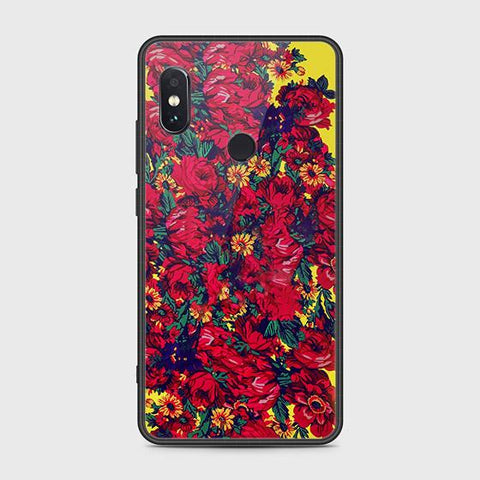 Xiaomi Redmi Note 5 AI Dual Camera Cover - Floral Series - HQ Ultra Shine Premium Infinity Glass Soft Silicon Borders Case