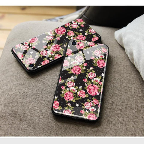 Vivo V11 Cover - Floral Series - HQ Ultra Shine Premium Infinity Glass Soft Silicon Borders Case