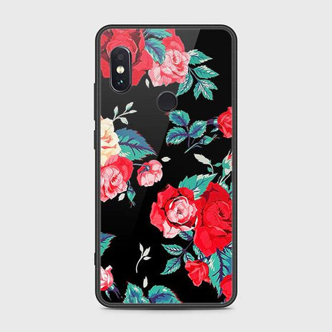 Xiaomi Redmi Note 5 AI Dual Camera Cover - Floral Series - HQ Ultra Shine Premium Infinity Glass Soft Silicon Borders Case