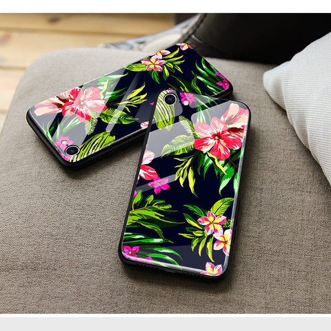 Infinix Smart 6 HD Cover- Floral Series - HQ Ultra Shine Premium Infinity Glass Soft Silicon Borders Case