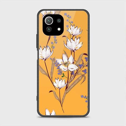 Xiaomi 11 Lite 5G NE Cover - Floral Series - HQ Ultra Shine Premium Infinity Glass Soft Silicon Borders Case