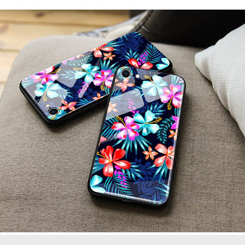 Realme C51 Cover- Floral Series - HQ Ultra Shine Premium Infinity Glass Soft Silicon Borders Case