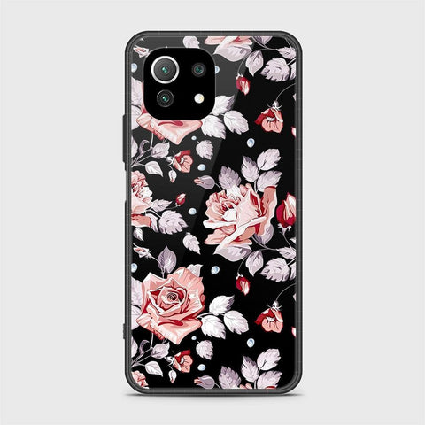 Xiaomi 11 Lite 5G NE Cover - Floral Series - HQ Ultra Shine Premium Infinity Glass Soft Silicon Borders Case