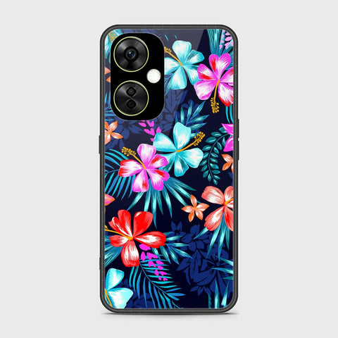 Oppo K11 Cover- Floral Series - HQ Ultra Shine Premium Infinity Glass Soft Silicon Borders Case