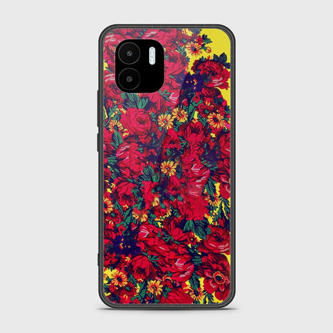 Xiaomi Poco C50 Cover - Floral Series - HQ Ultra Shine Premium Infinity Glass Soft Silicon Borders Case