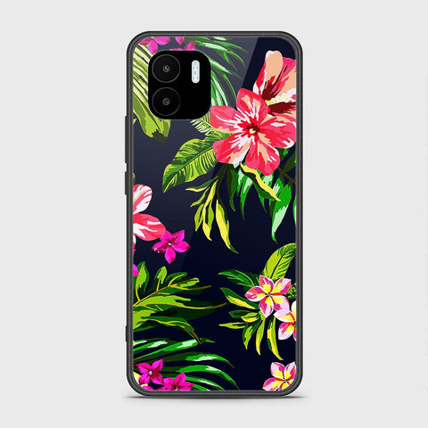 Xiaomi Poco C50 Cover - Floral Series - HQ Ultra Shine Premium Infinity Glass Soft Silicon Borders Case