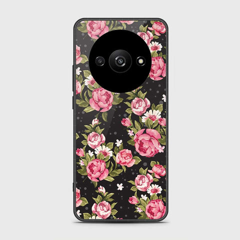 Xiaomi Redmi A3x Cover- Floral Series - HQ Ultra Shine Premium Infinity Glass Soft Silicon Borders Case