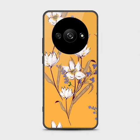 Xiaomi Redmi A3x Cover- Floral Series - HQ Ultra Shine Premium Infinity Glass Soft Silicon Borders Case