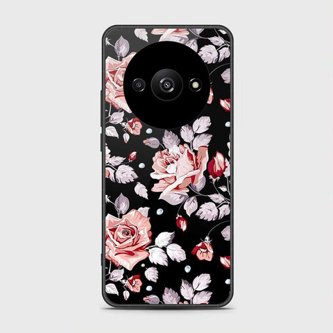 Xiaomi Redmi A3x Cover- Floral Series - HQ Ultra Shine Premium Infinity Glass Soft Silicon Borders Case