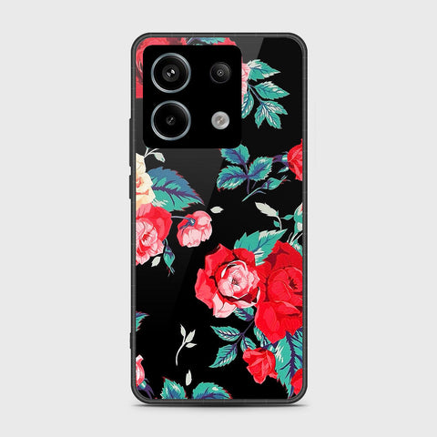 Xiaomi Poco M6 Pro 4G Cover- Floral Series - HQ Ultra Shine Premium Infinity Glass Soft Silicon Borders Case