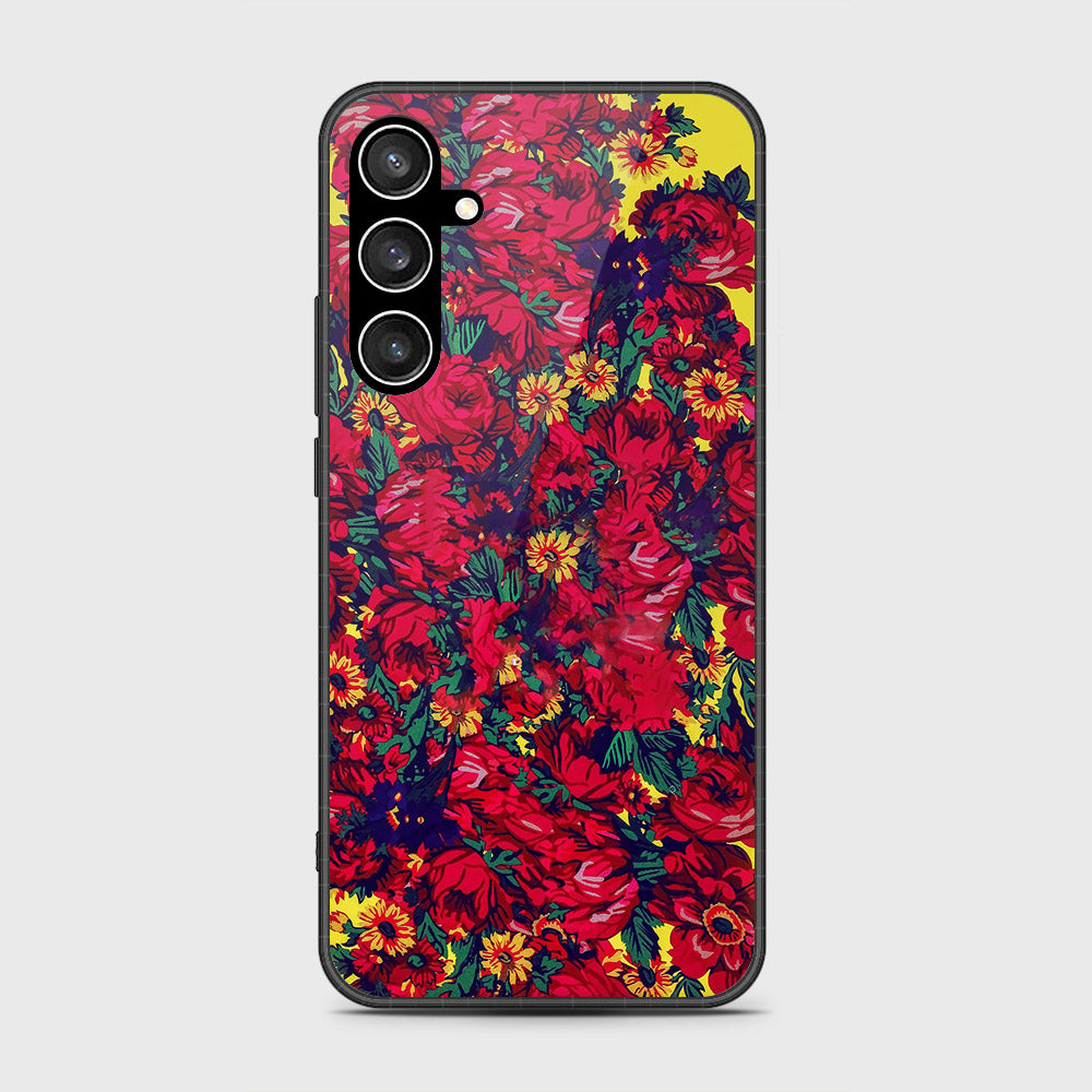 Samsung Galaxy S23 FE  Cover- Floral Series - HQ Ultra Shine Premium Infinity Glass Soft Silicon Borders Case (Fast Delivery)