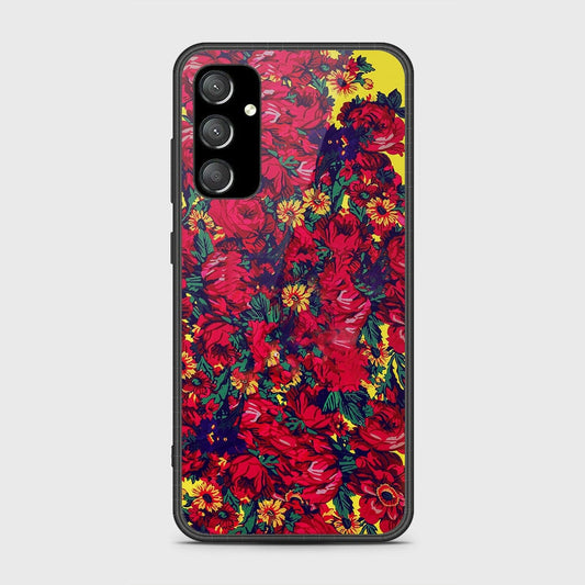 Samsung Galaxy A35 Cover- Floral Series - HQ Ultra Shine Premium Infinity Glass Soft Silicon Borders Case