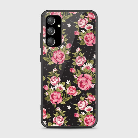 Samsung Galaxy A35 Cover- Floral Series - HQ Ultra Shine Premium Infinity Glass Soft Silicon Borders Case