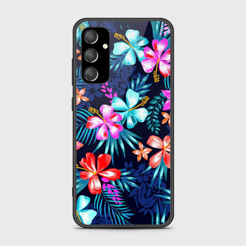 Samsung Galaxy A35 Cover- Floral Series - HQ Ultra Shine Premium Infinity Glass Soft Silicon Borders Case