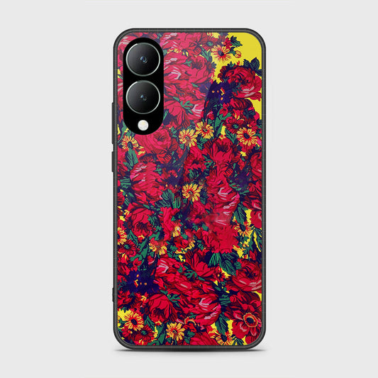 Vivo Y28 5G Cover- Floral Series - HQ Ultra Shine Premium Infinity Glass Soft Silicon Borders Case