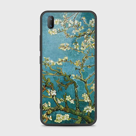 Vivo V11 Cover - Floral Series 2 - HQ Ultra Shine Premium Infinity Glass Soft Silicon Borders Case