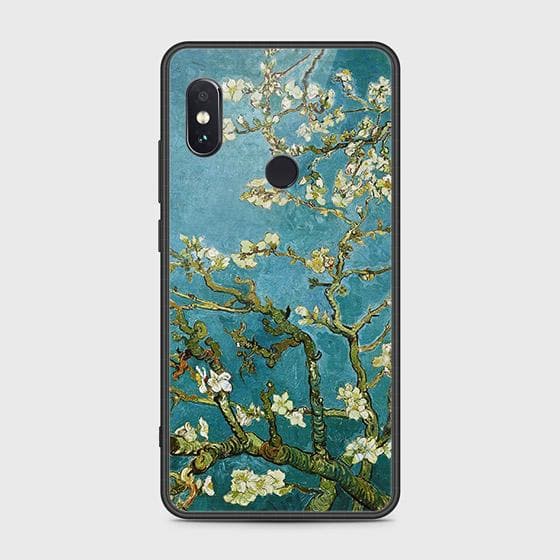 Xiaomi Redmi Note 5 AI Dual Camera Cover - Floral Series 2 - HQ Ultra Shine Premium Infinity Glass Soft Silicon Borders Case