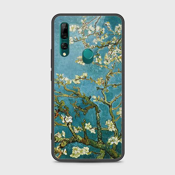 Huawei Y9 Prime 2019 Cover - Floral Series 2 - D311- HQ Ultra Shine Premium Infinity Glass Soft Silicon Borders Case ( Fast Delivery )