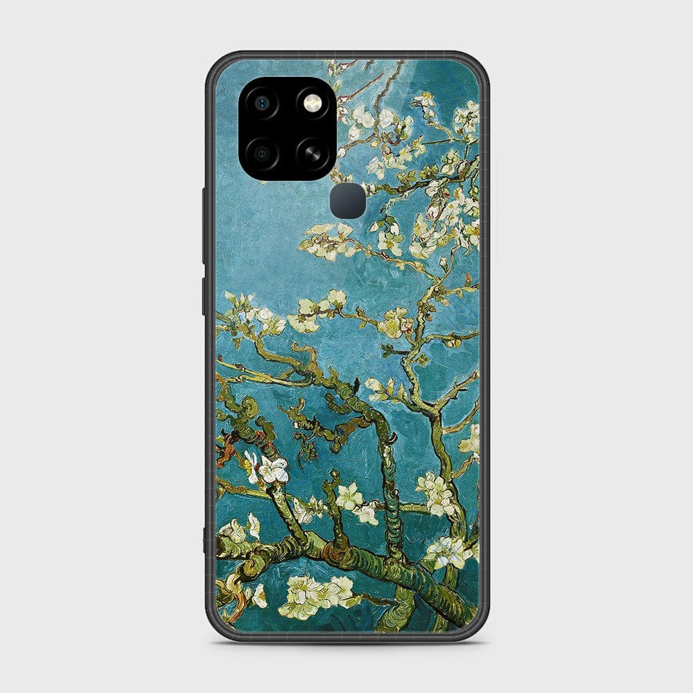 Infinix Smart 6 HD Cover- Floral Series 2 - HQ Ultra Shine Premium Infinity Glass Soft Silicon Borders Case