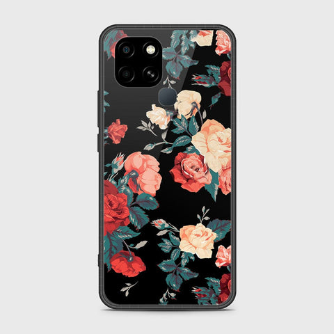 Infinix Smart 6 HD Cover- Floral Series 2 - HQ Ultra Shine Premium Infinity Glass Soft Silicon Borders Case