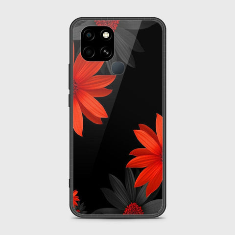 Infinix Smart 6 HD Cover- Floral Series 2 - HQ Ultra Shine Premium Infinity Glass Soft Silicon Borders Case