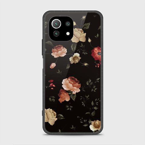 Xiaomi 11 Lite 5G NE Cover - Floral Series 2 - HQ Ultra Shine Premium Infinity Glass Soft Silicon Borders Case