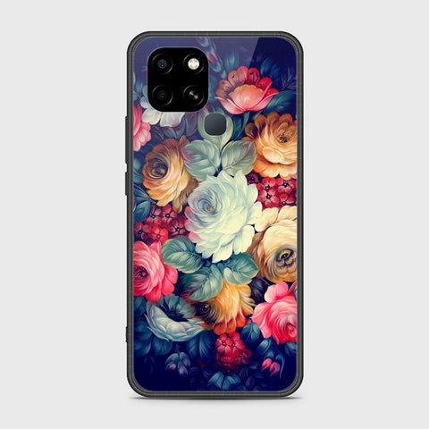 Infinix Smart 6 HD Cover- Floral Series 2 - HQ Ultra Shine Premium Infinity Glass Soft Silicon Borders Case