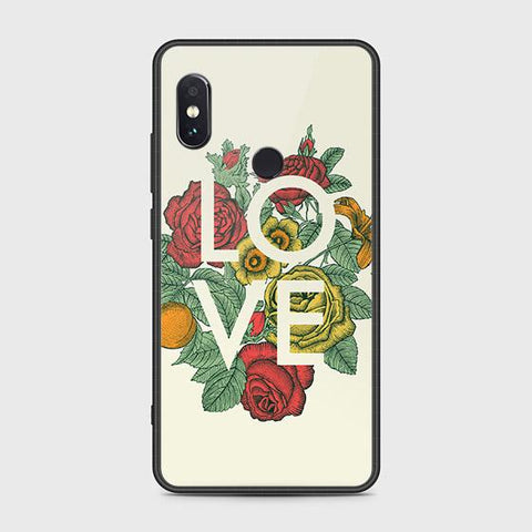 Xiaomi Redmi Note 5 AI Dual Camera Cover - Floral Series 2 - HQ Ultra Shine Premium Infinity Glass Soft Silicon Borders Case