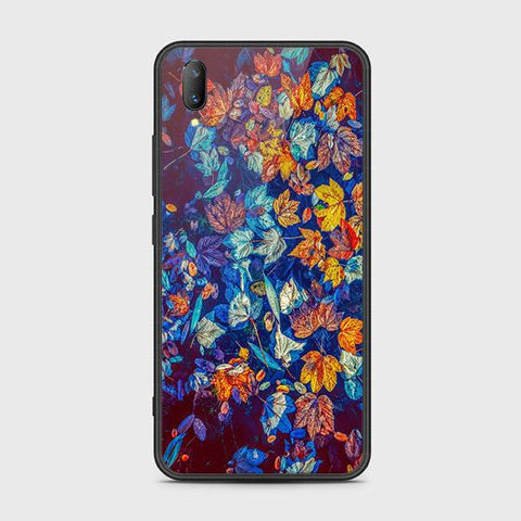 Vivo V11 Cover - Floral Series 2 - HQ Ultra Shine Premium Infinity Glass Soft Silicon Borders Case