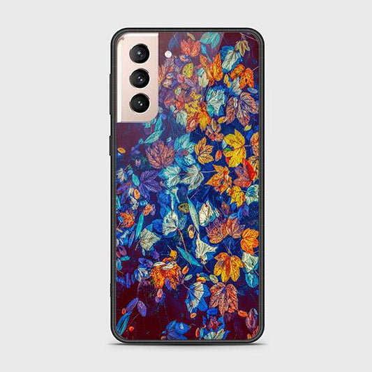 Samsung Galaxy S22 5G Cover - Floral Series 2 - D31 - HQ Ultra Shine Premium Infinity Glass Soft Silicon Borders Case ( Fast Delivery )