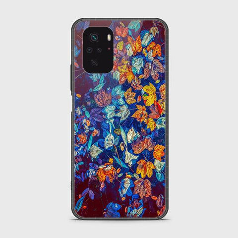 Xiaomi Redmi Note 10S Cover - Floral Series 2 - HQ Ultra Shine Premium Infinity Glass Soft Silicon Borders Case (Fast Delivery)