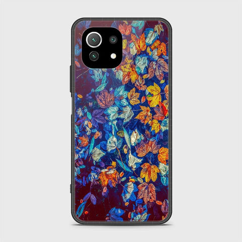 Xiaomi 11 Lite 5G NE Cover - Floral Series 2 - HQ Ultra Shine Premium Infinity Glass Soft Silicon Borders Case