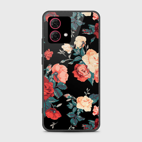 Motorola Moto G84 Cover - Floral Series 2 - HQ Ultra Shine Premium Infinity Glass Soft Silicon Borders Case