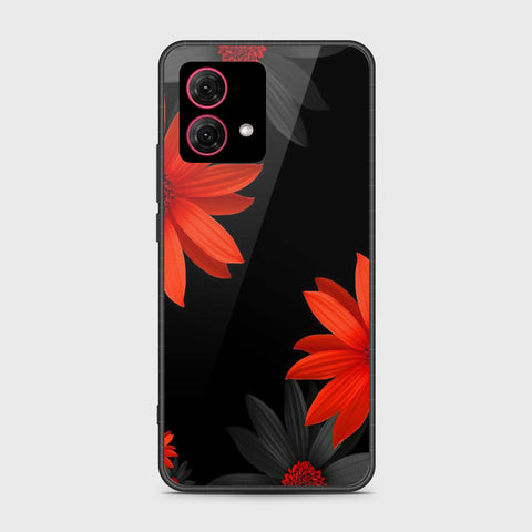 Motorola Moto G84 Cover - Floral Series 2 - HQ Ultra Shine Premium Infinity Glass Soft Silicon Borders Case