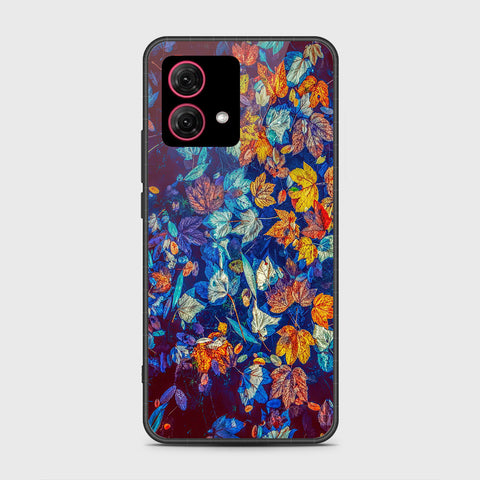 Motorola Moto G84 Cover - Floral Series 2 - HQ Ultra Shine Premium Infinity Glass Soft Silicon Borders Case