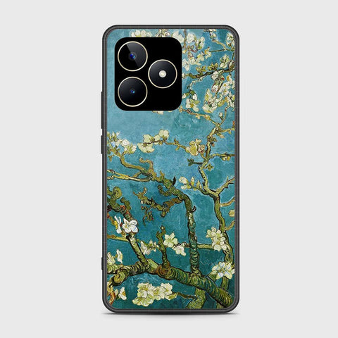 Realme Note 50 Cover- Floral Series 2 - HQ Ultra Shine Premium Infinity Glass Soft Silicon Borders Case