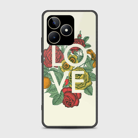 Realme Note 50 Cover- Floral Series 2 - HQ Ultra Shine Premium Infinity Glass Soft Silicon Borders Case