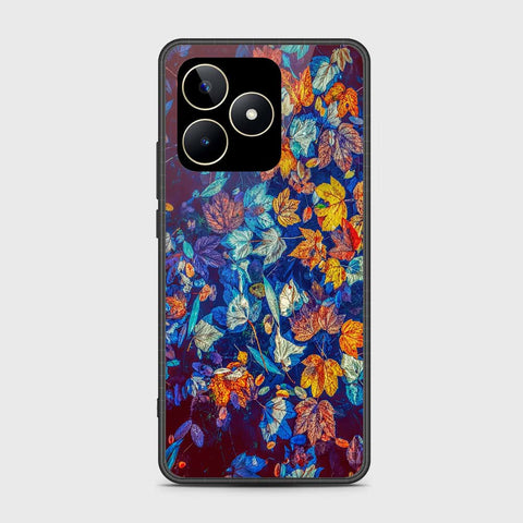 Realme C51 Cover- Floral Series 2 - HQ Ultra Shine Premium Infinity Glass Soft Silicon Borders Case