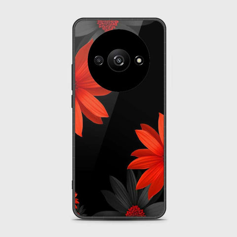 Xiaomi Redmi A3x Cover- Floral Series 2 - HQ Ultra Shine Premium Infinity Glass Soft Silicon Borders Case