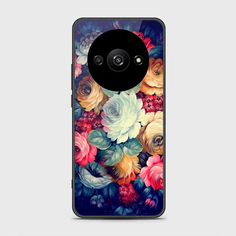 Xiaomi Redmi A3x Cover- Floral Series 2 - HQ Ultra Shine Premium Infinity Glass Soft Silicon Borders Case