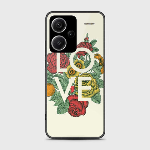 Xiaomi Redmi Note 13 Pro Plus 5G XFF Edition Cover- Floral Series 2 - HQ Ultra Shine Premium Infinity Glass Soft Silicon Borders Case