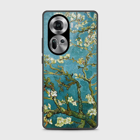 Oppo Reno 11 5G Cover- Floral Series 2 - HQ Ultra Shine Premium Infinity Glass Soft Silicon Borders Case