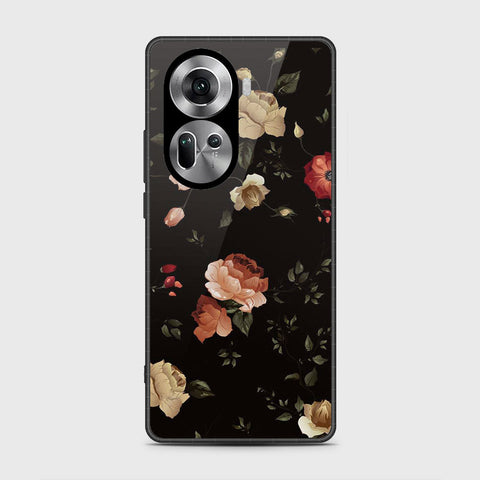 Oppo Reno 11 5G Cover- Floral Series 2 - HQ Ultra Shine Premium Infinity Glass Soft Silicon Borders Case